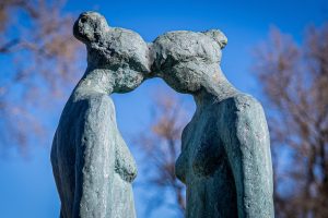 sculpture of two figures