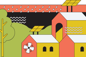 Resilience hub line art