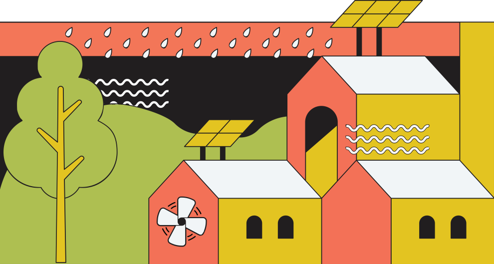 Resilience hub line art