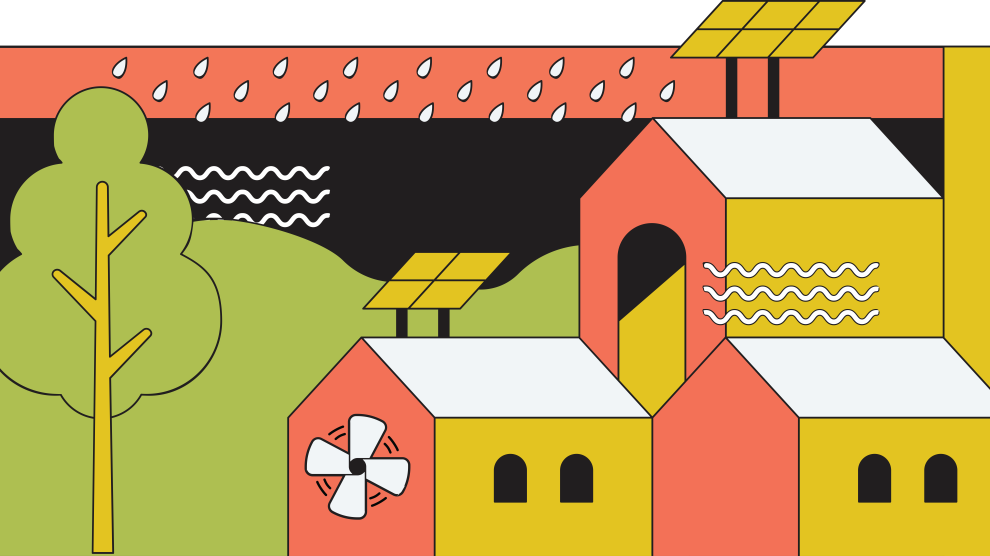 Resilience hub line art