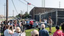 Religious service being held outside Broadview ICE detention center