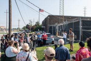 Religious service being held outside Broadview ICE detention center