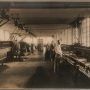 weaving machines in a textile factory