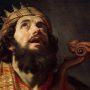 King David with a harp