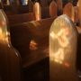 Empty church pews