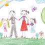 childs-drawing-of-mom-dad-and-two-kids