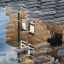 reflection-of-building-in-puddle